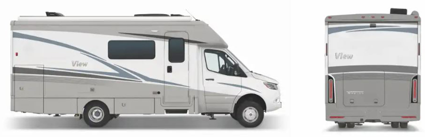 Winnebago View Dune Frost Exterior Option